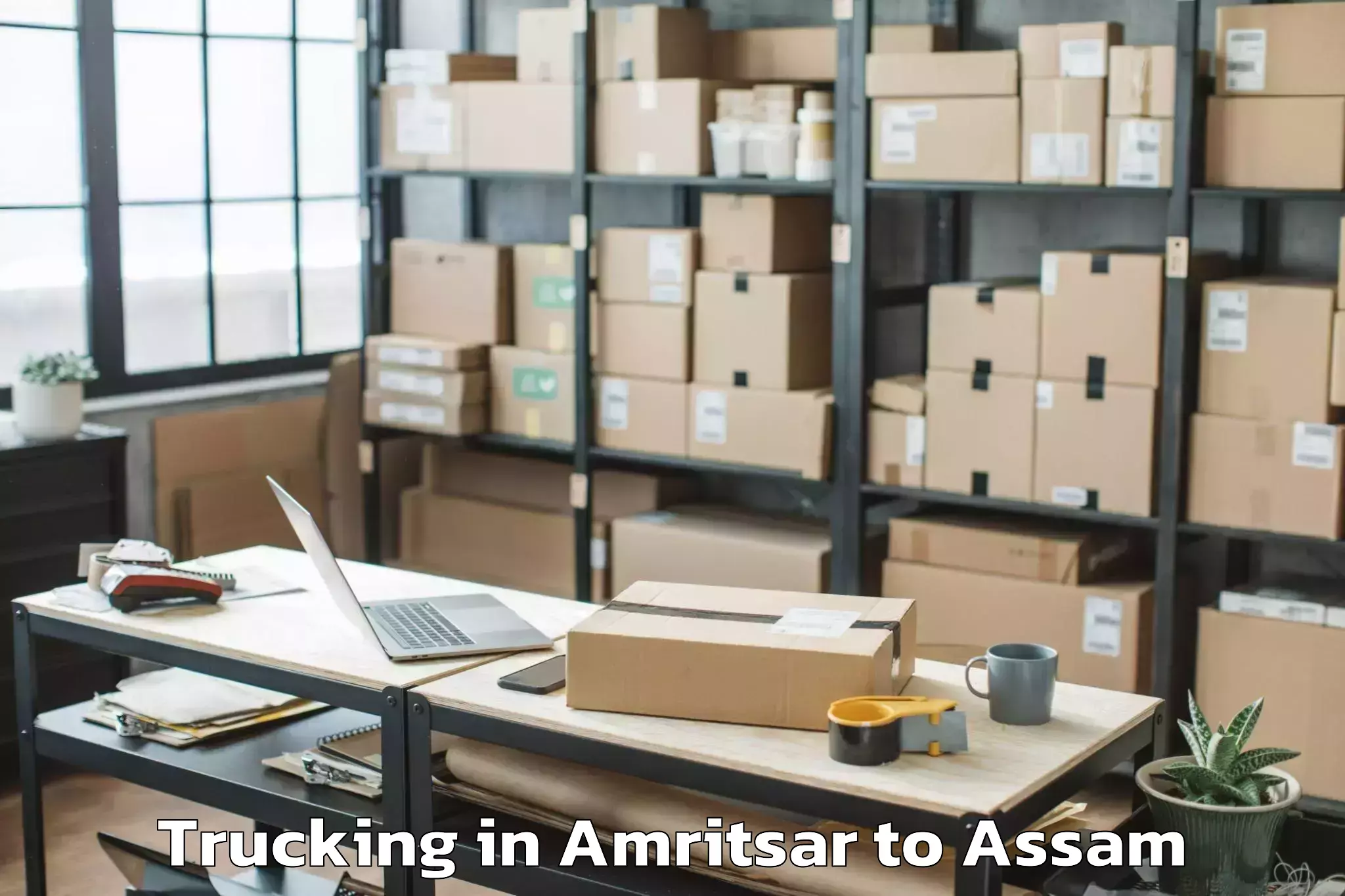 Book Amritsar to Sarupeta Trucking Online